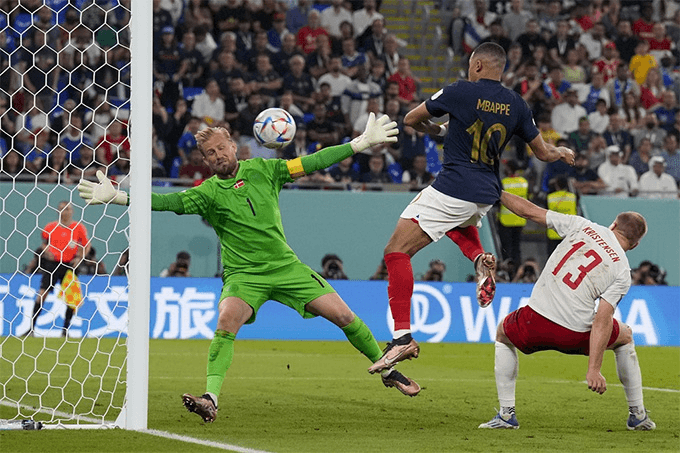 Kết quả World Cup 2022 Pháp và Đan Mạch: Pháp là đội đầu tiên vào vòng 1/8