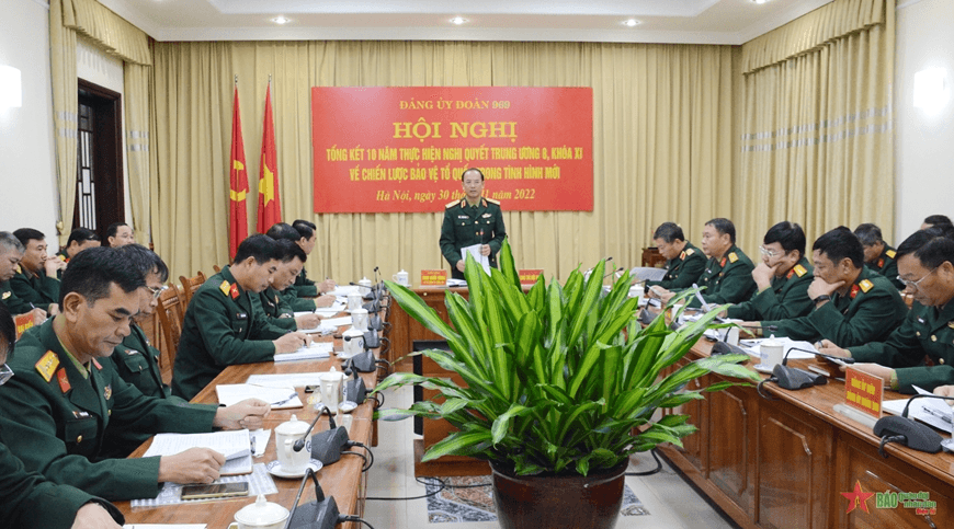 Đảng ủy Đoàn 969 tổng kết 10 năm thực hiện Nghị quyết Trung ương 8 khóa XI