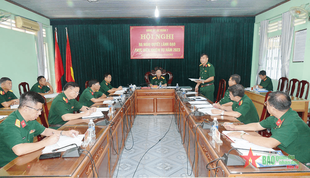 Đảng ủy Sư đoàn 7 (Quân đoàn 4) hội nghị phiên cuối năm