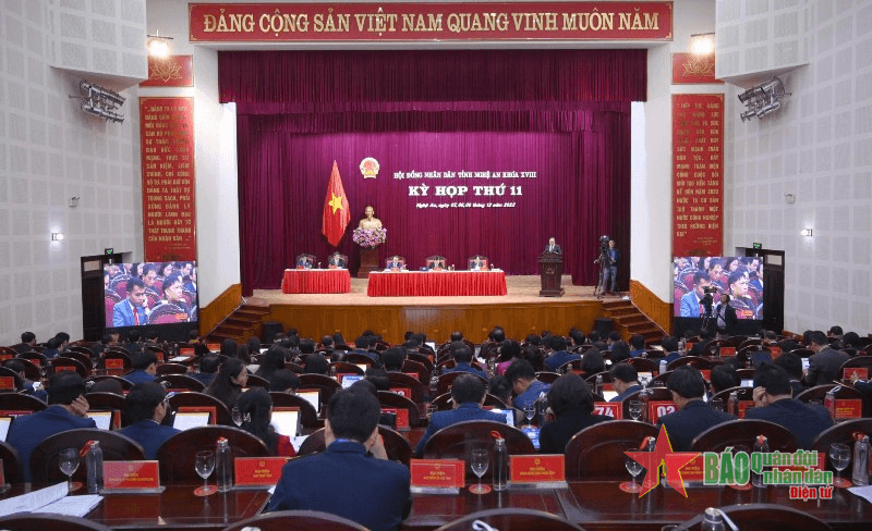 HĐND tỉnh Nghệ An khóa XVIII khai mạc Kỳ họp thứ 11