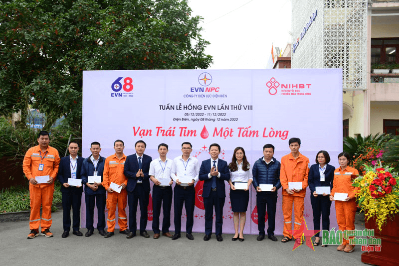 Công ty Điện lực Điện Biên thu nhận hơn 100 đơn vị máu