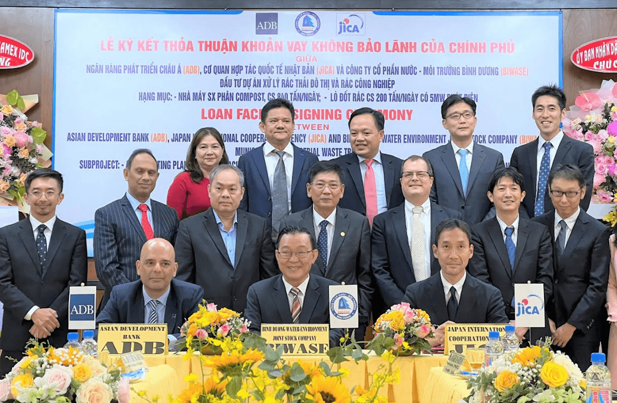 JICA và BIWASE ký hợp đồng tín dụng “dự án phát điện sử dụng nguồn nhiệt từ xử lý rác thải” tại Việt Nam