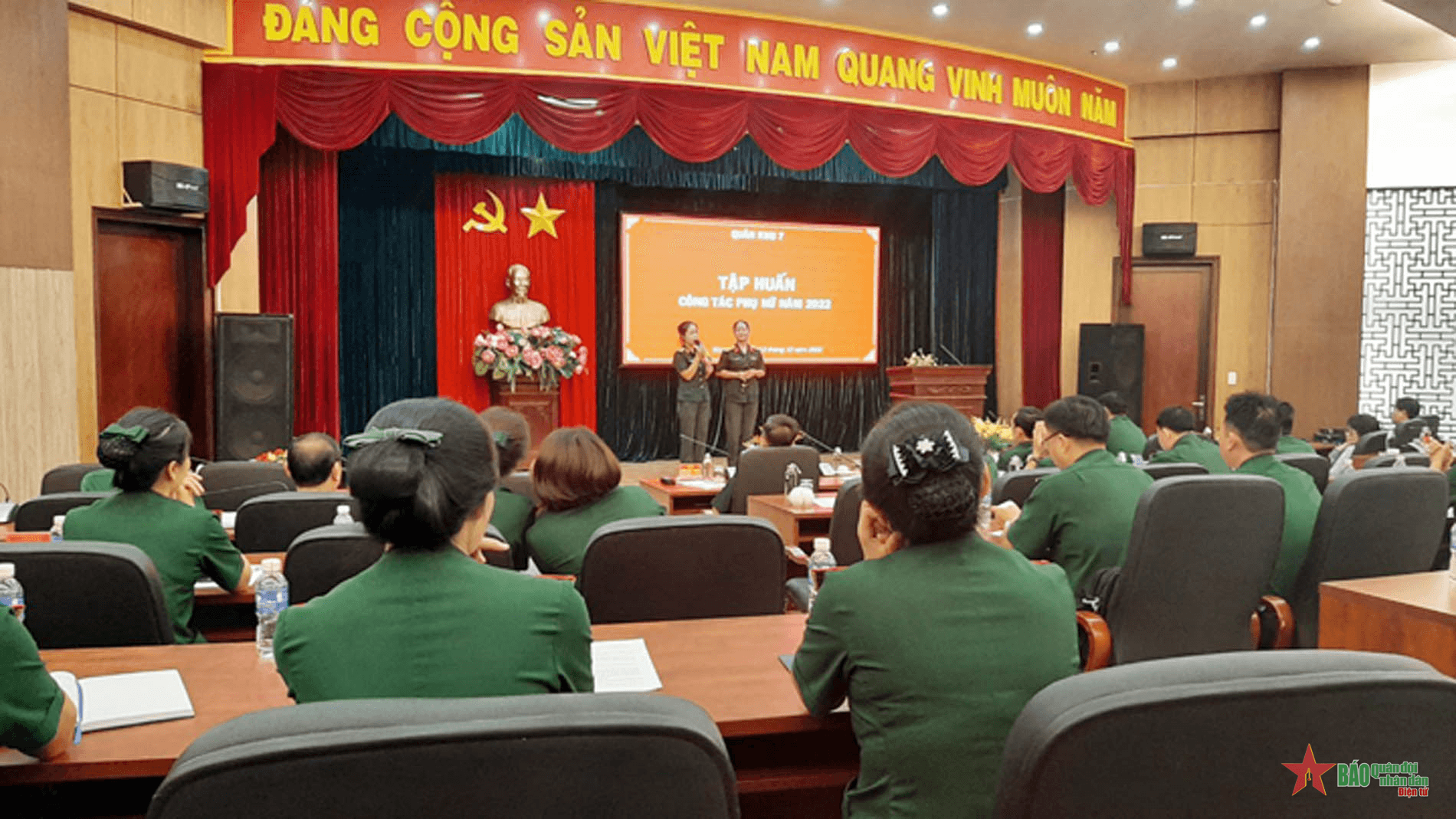Cục Chính trị Quân khu 7 tập huấn công tác phụ nữ năm 2022