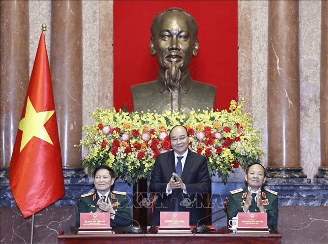Chủ tịch nước Nguyễn Xuân Phúc gặp mặt Ban Liên lạc Cựu chiến binh Sư đoàn 341