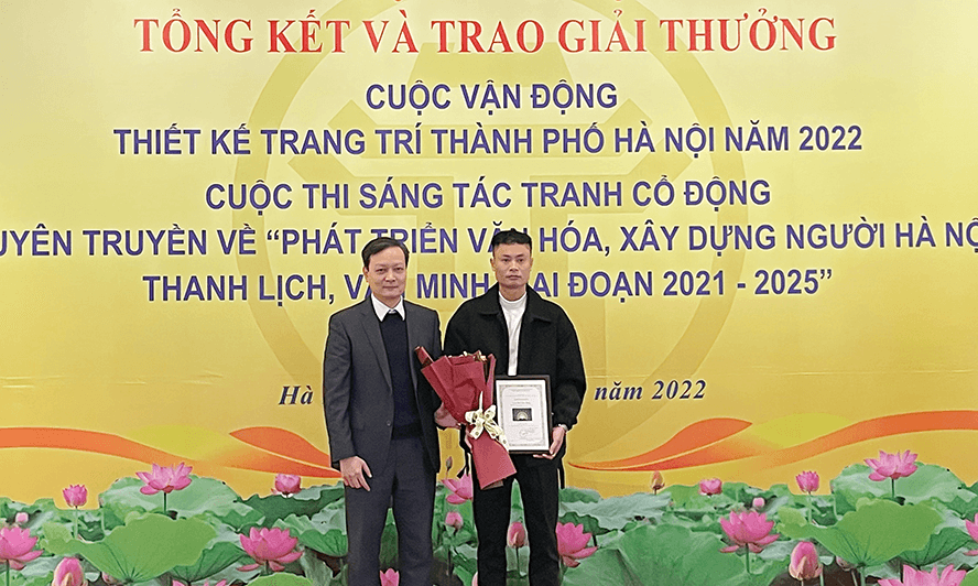 Trao giải thiết kế trang trí và sáng tác tranh cổ động về phát triển văn hóa Hà Nội
