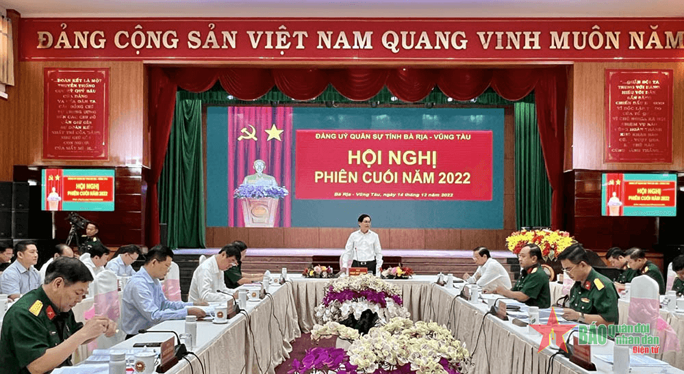 Đảng ủy Quân sự tỉnh Bà Rịa - Vũng Tàu hội nghị phiên cuối năm