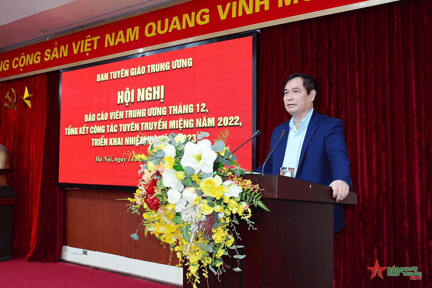 Ban Tuyên giáo Trung ương tổ chức Hội nghị báo cáo viên Trung ương tháng 12 năm 2022

​