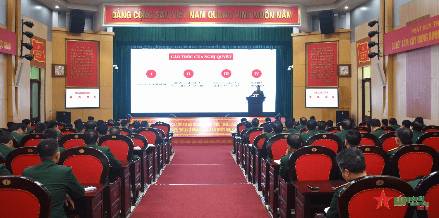 Binh chủng Pháo binh tổ chức nghiên cứu, học tập, quán triệt Nghị quyết Hội nghị Trung ương lần thứ 6