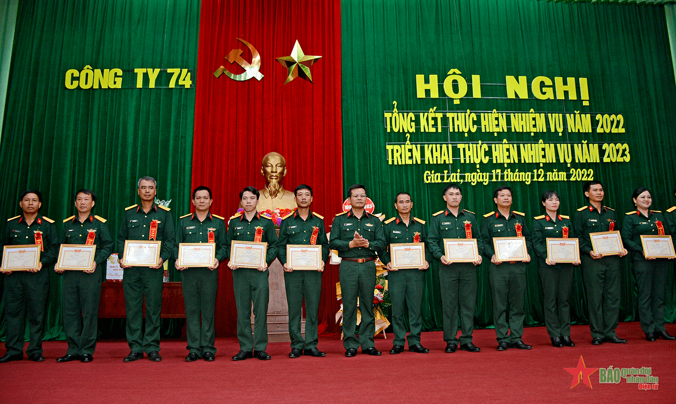 Công ty 74 vượt các chỉ tiêu sản xuất, kinh doanh năm 2022