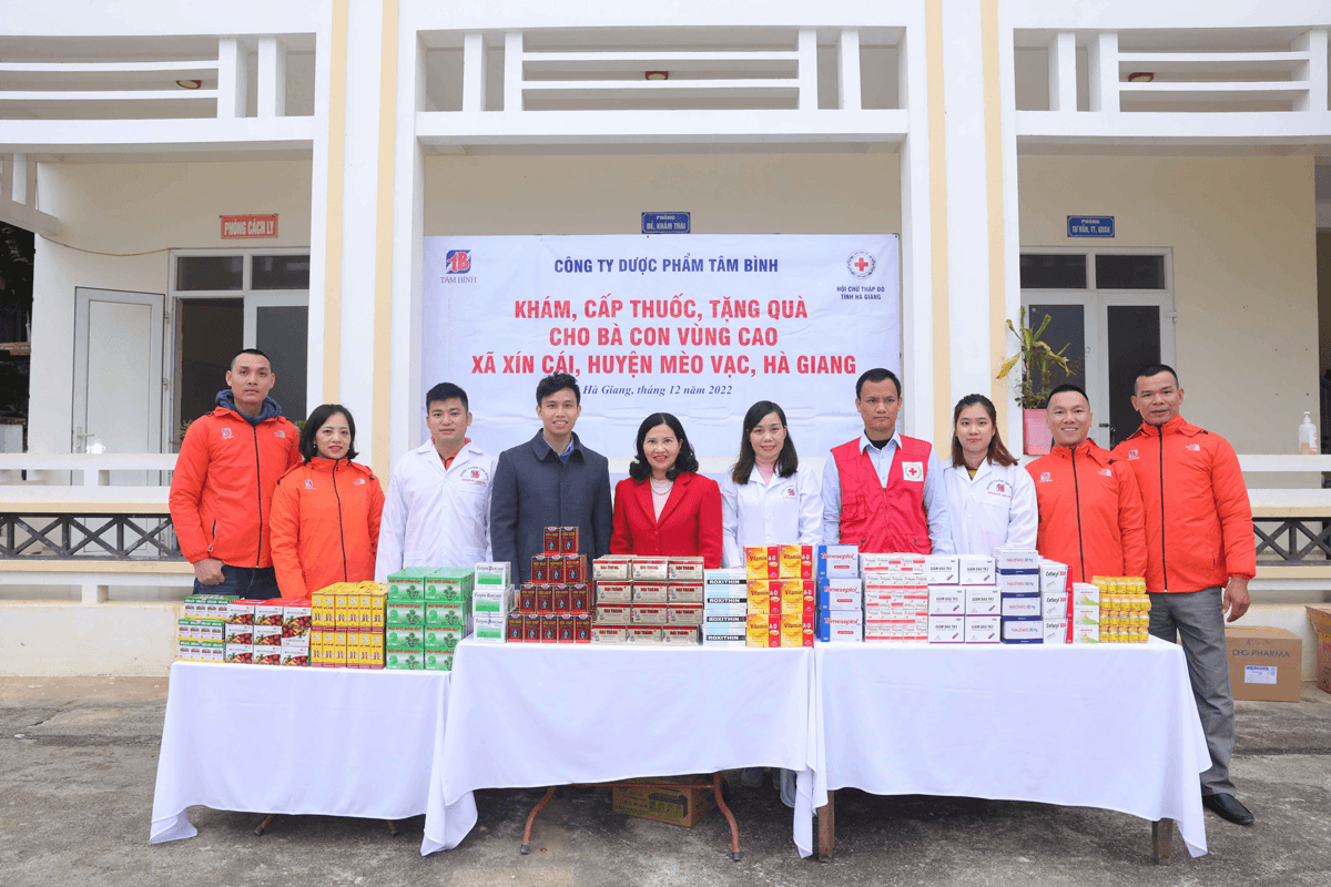 Dược phẩm Tâm Bình chung tay tổ chức “Tết nhân ái 2023” tại Xã Xín Cái, huyện Mèo Vạc, tỉnh Hà Giang
