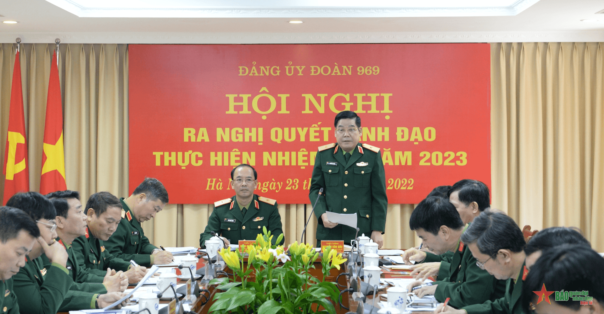 Đảng ủy Đoàn 969 ra nghị quyết lãnh đạo thực hiện nhiệm vụ năm 2023