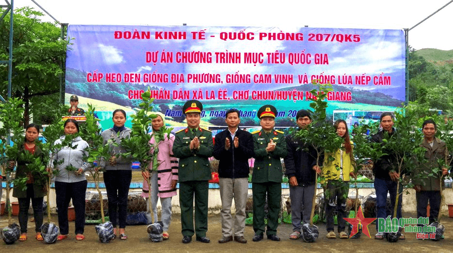 Trao con giống, cây giống tặng người dân vùng cao Quảng Nam