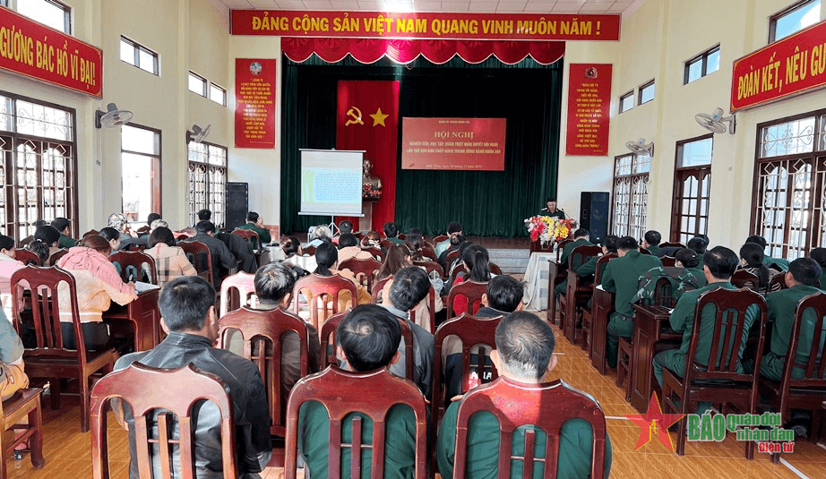 Đảng ủy Trung đoàn 726, 720 (Binh đoàn 16): Quán triệt Nghị quyết Hội nghị lần thứ sáu Ban Chấp hành Trung ương Đảng khóa XIII