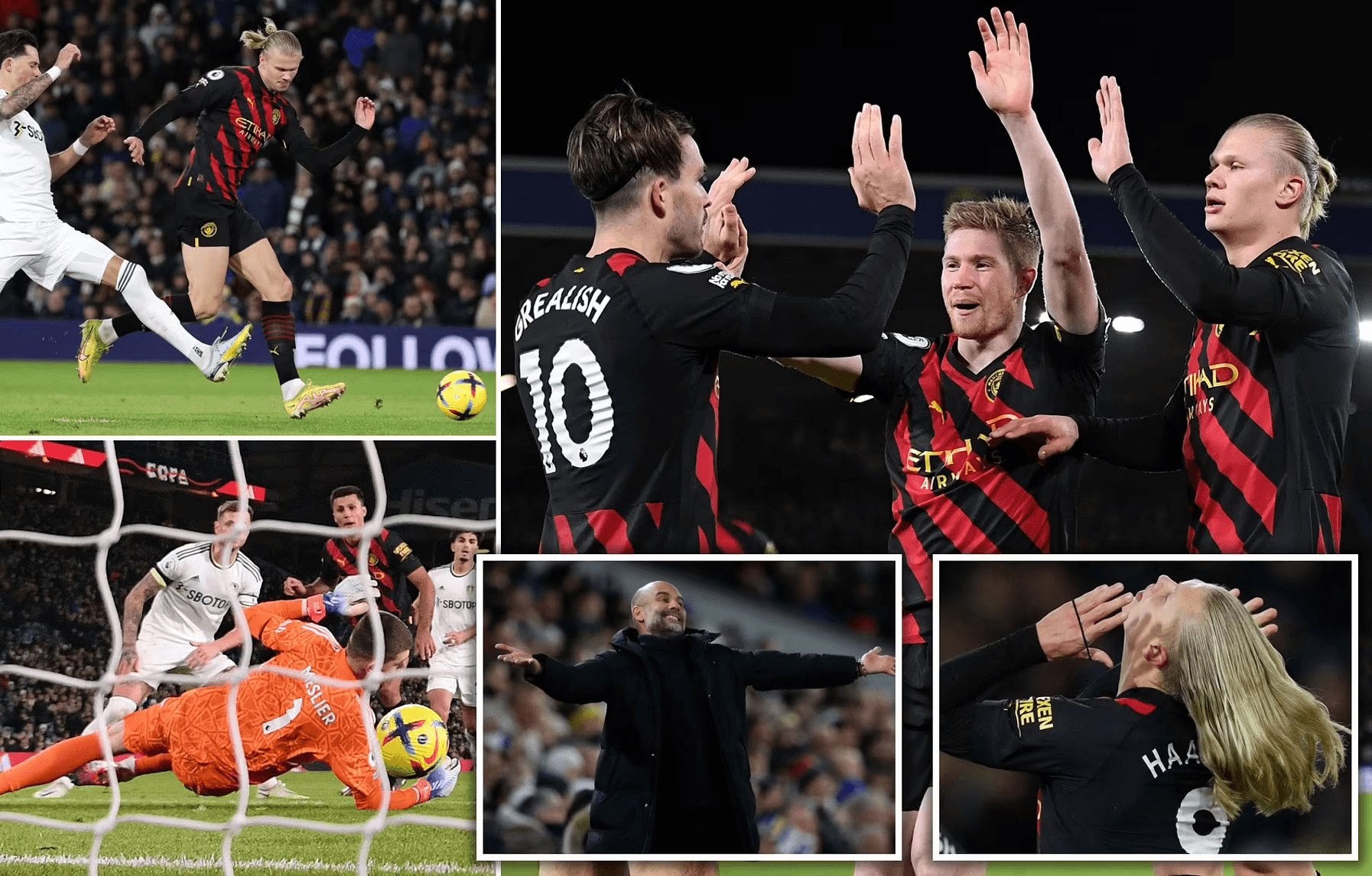 Vòng 17 Ngoại hạng Anh: Hạ gục Leeds, Man City trở lại ngôi nhì bảng