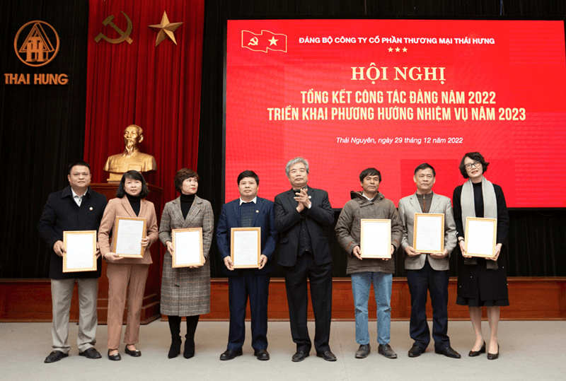 Đảng bộ Công ty Cổ phần Thương mại Thái Hưng tổng kết công tác năm 2022, triển khai phương hướng nhiệm vụ năm 2023