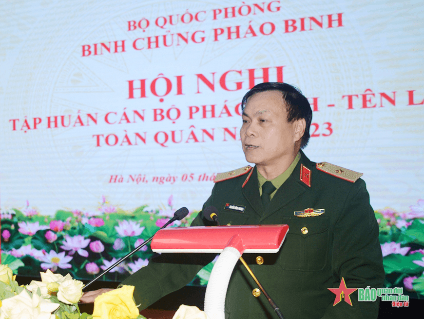 Binh chủng Pháo binh tập huấn cán bộ Pháo binh - Tên lửa toàn quân năm 2023