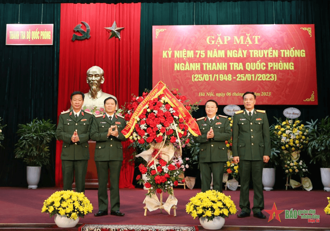Thượng tướng Nguyễn Tân Cương dự gặp mặt kỷ niệm 75 năm Ngày truyền thống Ngành Thanh tra Quốc phòng
