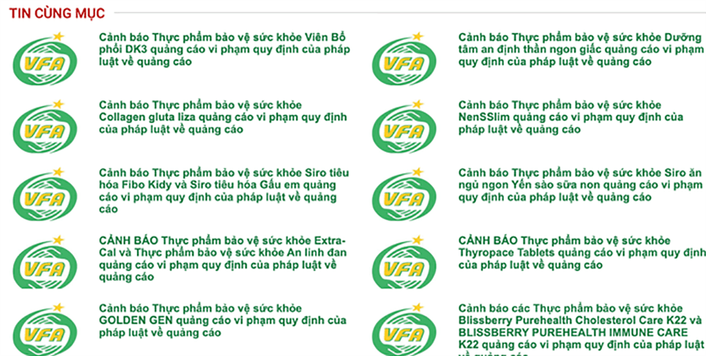 Đấu tranh với vi phạm quảng cáo thực phẩm chức năng trên môi trường mạng