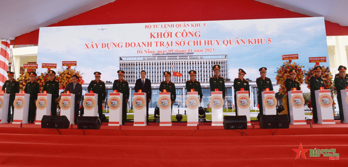 Khởi công xây dựng doanh trại Sở chỉ huy Quân khu 5