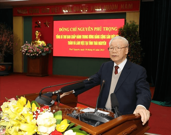 Tổng Bí thư Nguyễn Phú Trọng thăm, làm việc tại Thái Nguyên