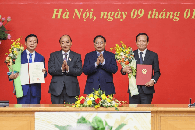 Công bố quyết định bổ nhiệm hai Phó thủ tướng Chính phủ