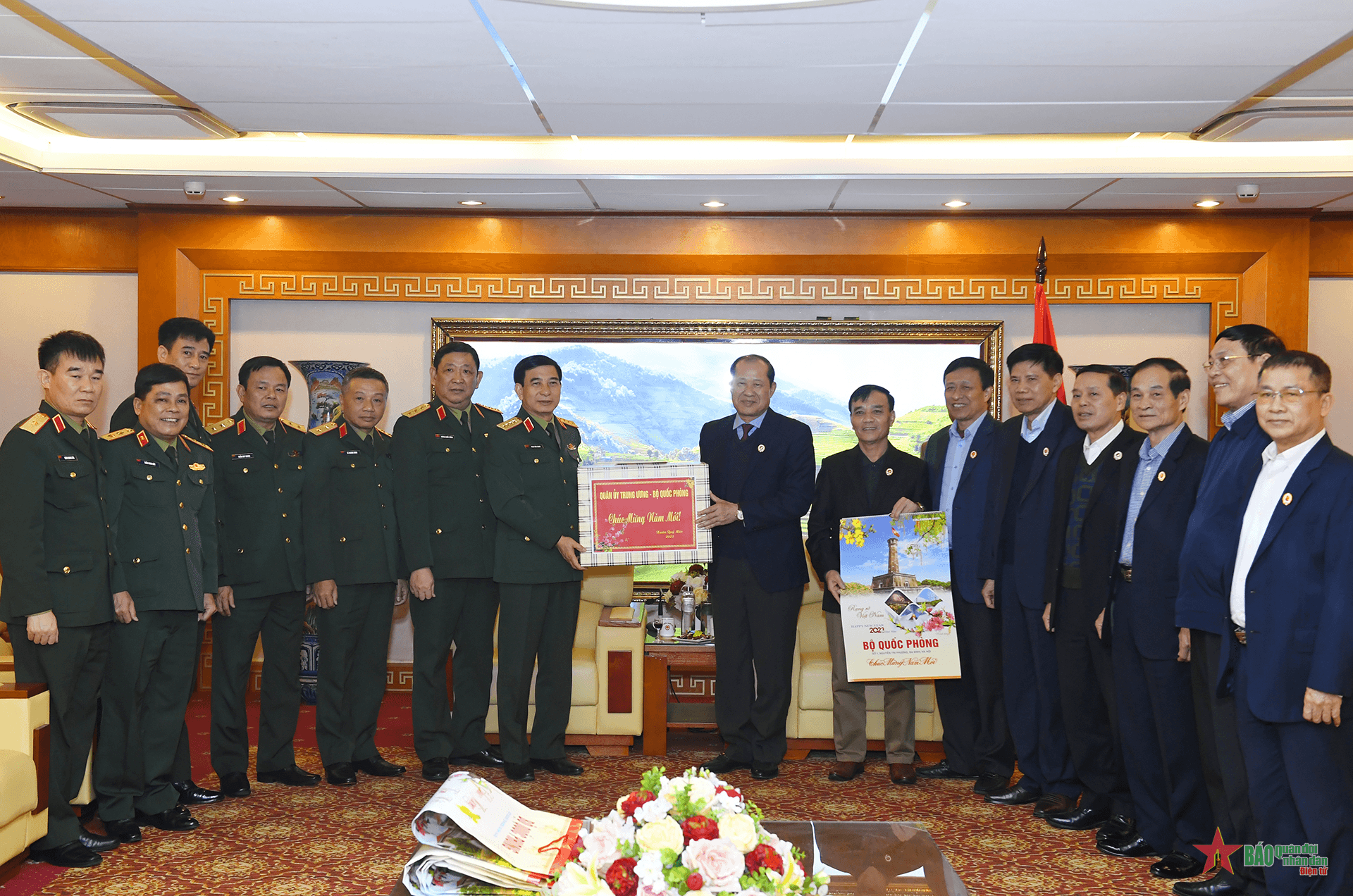 Đại tướng Phan Văn Giang thăm, chúc Tết Trung ương Hội Cựu chiến binh Việt Nam