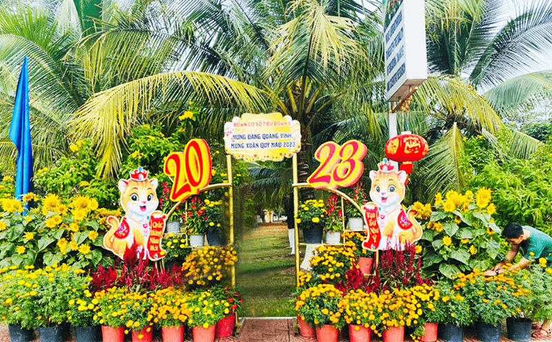 Đường hoa thanh niên ở Trường Sĩ quan Lục quân 2
