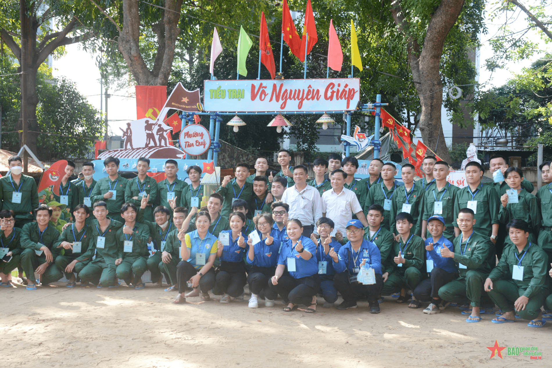 Sôi nổi hội trại tòng quân ở quận Tân Phú, TP Hồ Chí Minh