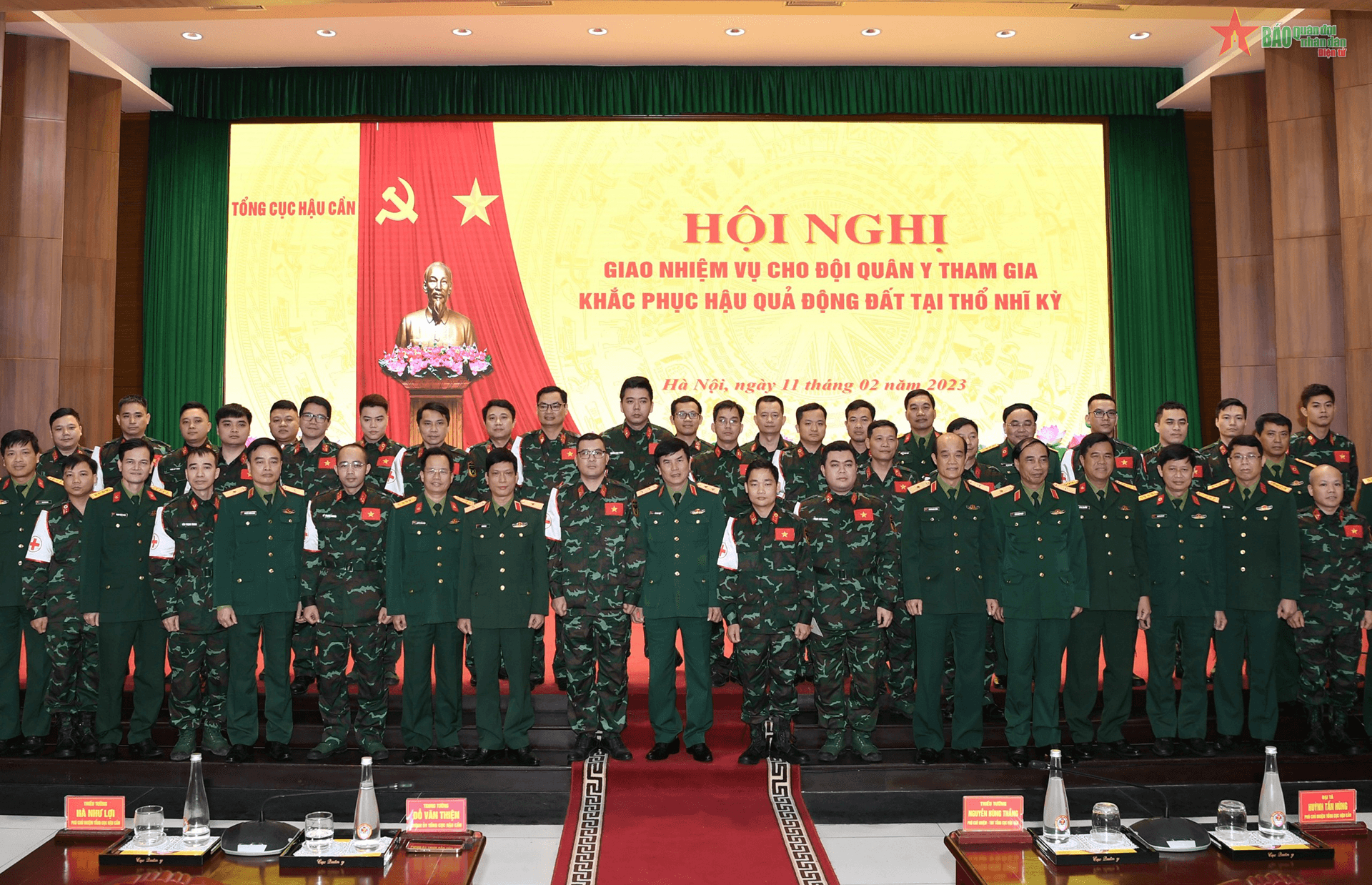 Tổng cục Hậu cần: Giao nhiệm vụ cho Đội Quân y tham gia khắc phục hậu quả động đất tại Thổ Nhĩ Kỳ