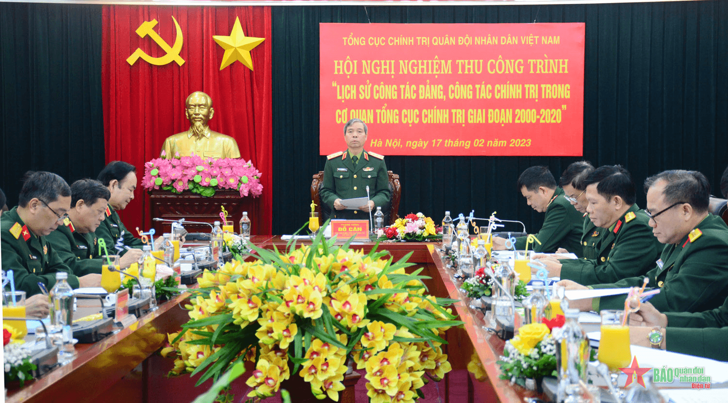 Nghiệm thu Công trình “Lịch sử công tác Đảng, công tác chính trị trong Cơ quan Tổng cục Chính trị giai đoạn 2000-2020”