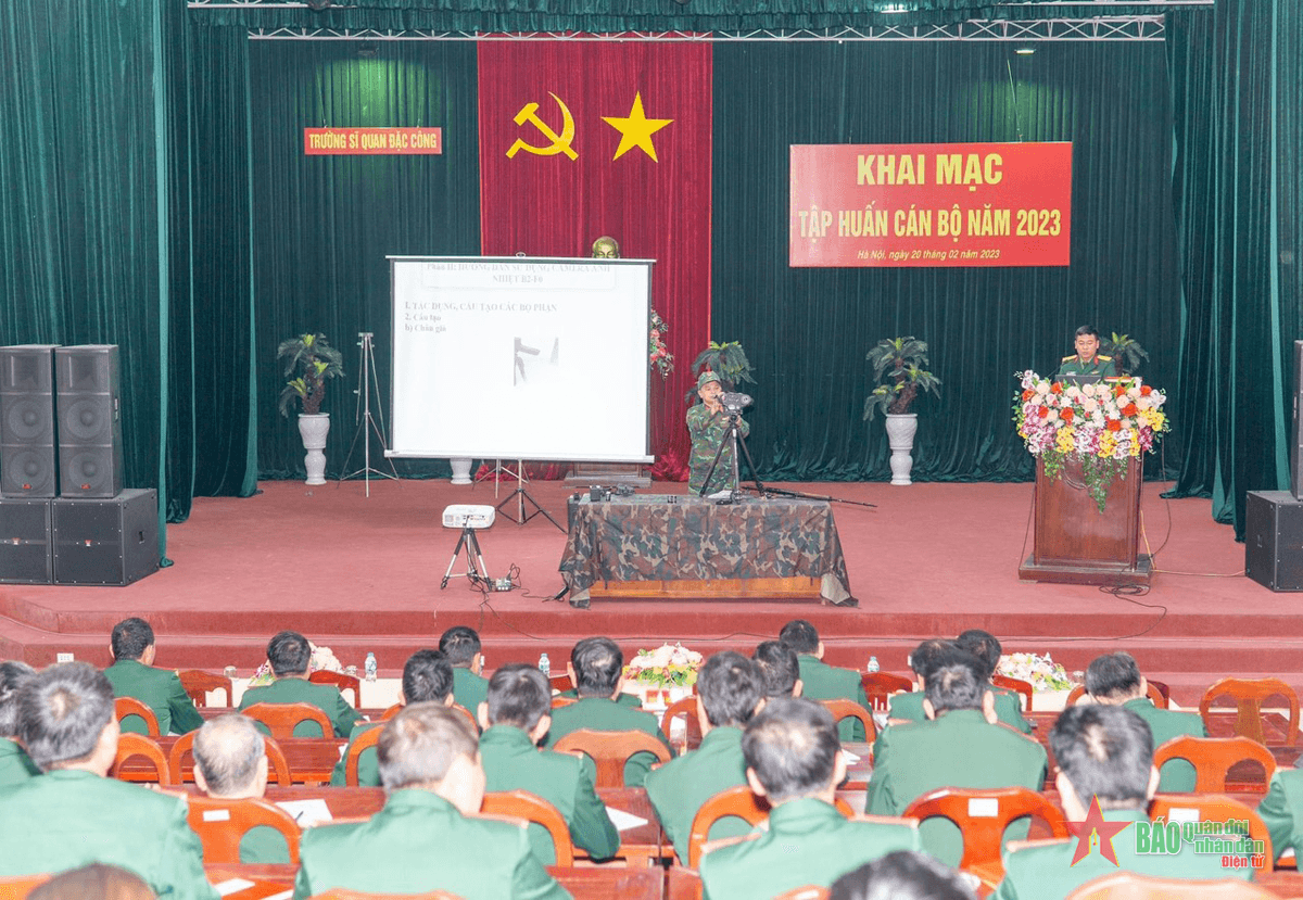 Trường Sĩ quan Đặc công khai mạc tập huấn cán bộ đợt I năm 2023