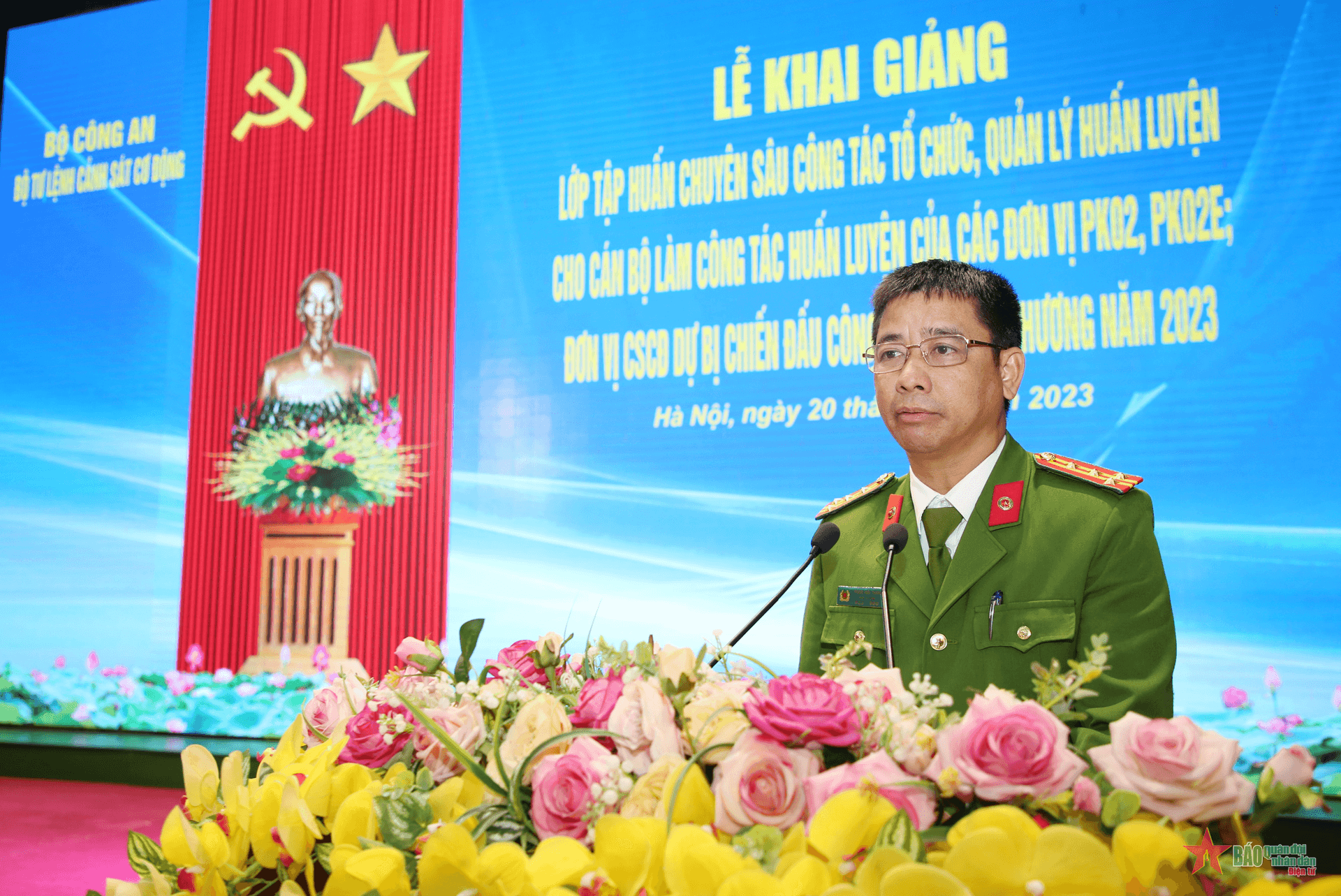 Bộ tư lệnh Cảnh sát cơ động: Khai giảng lớp tập huấn chuyên sâu công tác tổ chức, quản lý huấn luyện