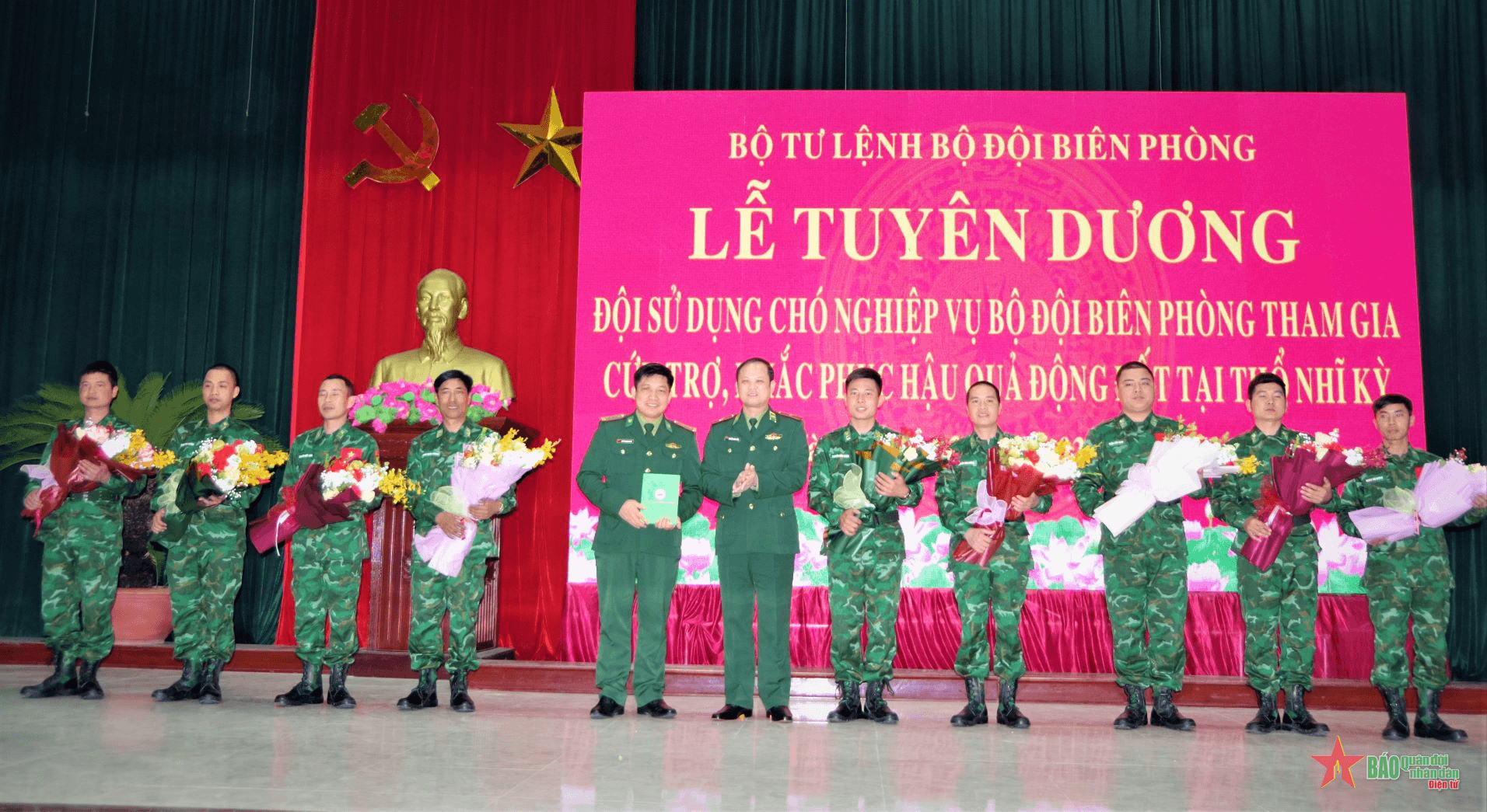 Bộ đội Biên phòng tuyên dương lực lượng cứu hộ, cứu nạn vừa trở về từ Thổ Nhĩ Kỳ