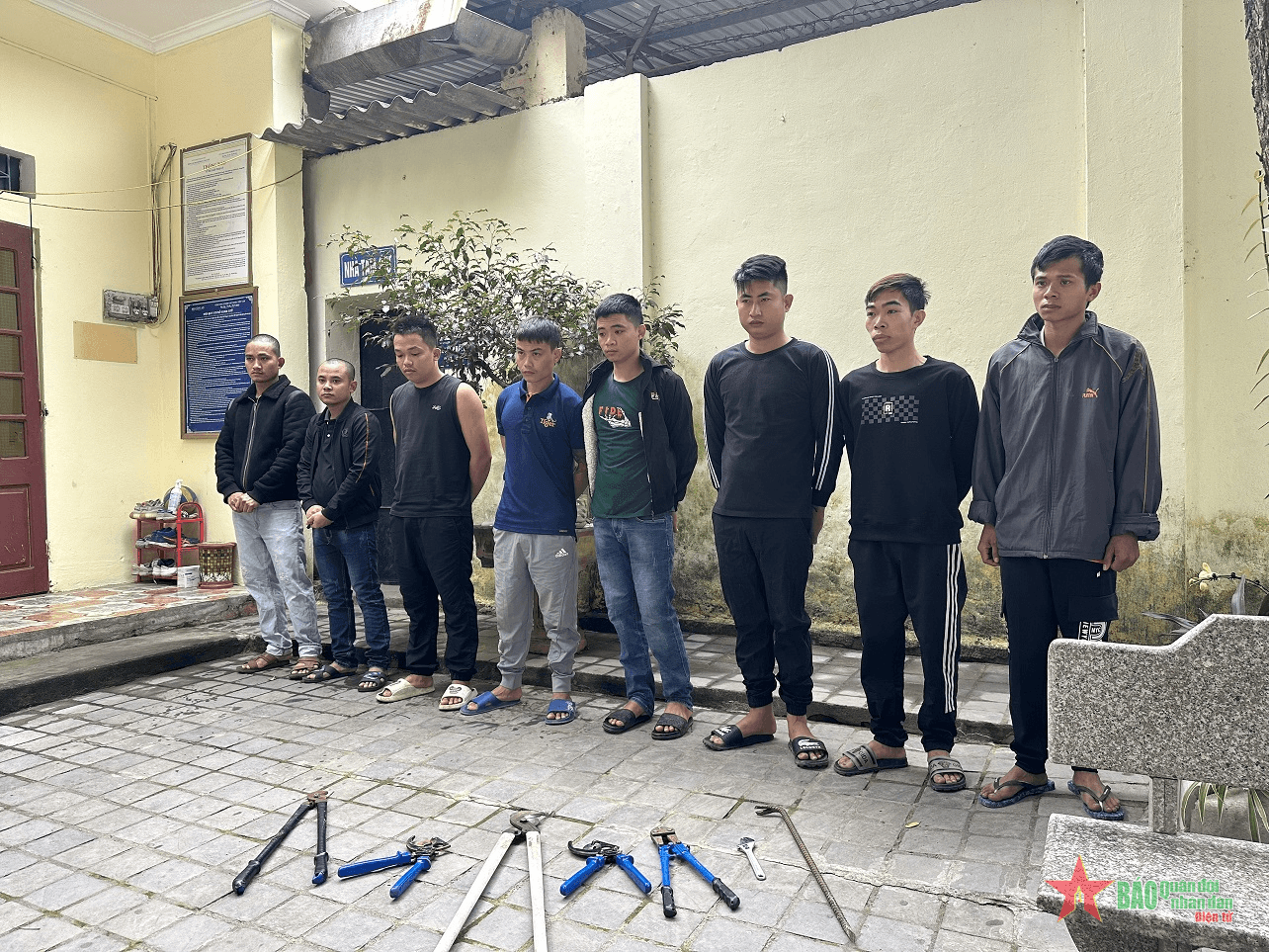 Công an tỉnh Thanh Hóa bắt 8 đối tượng chuyên trộm cắp dây cáp điện ngầm