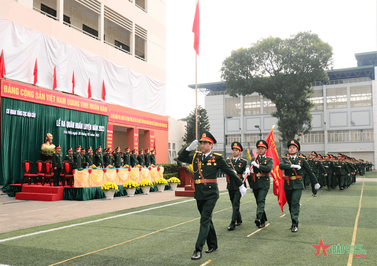 Tổng cục Hậu cần tổ chức Lễ ra quân huấn luyện khối cơ quan năm 2023