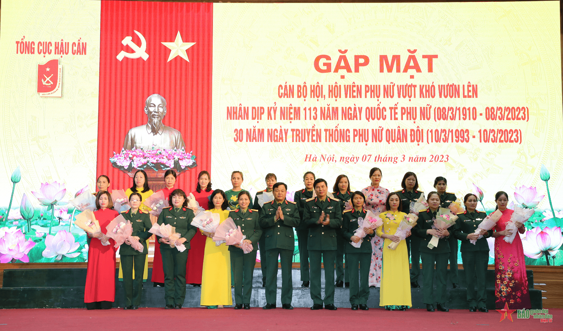 Tổng cục Hậu cần gặp mặt cán bộ, hội viên phụ nữ vượt khó vươn lên