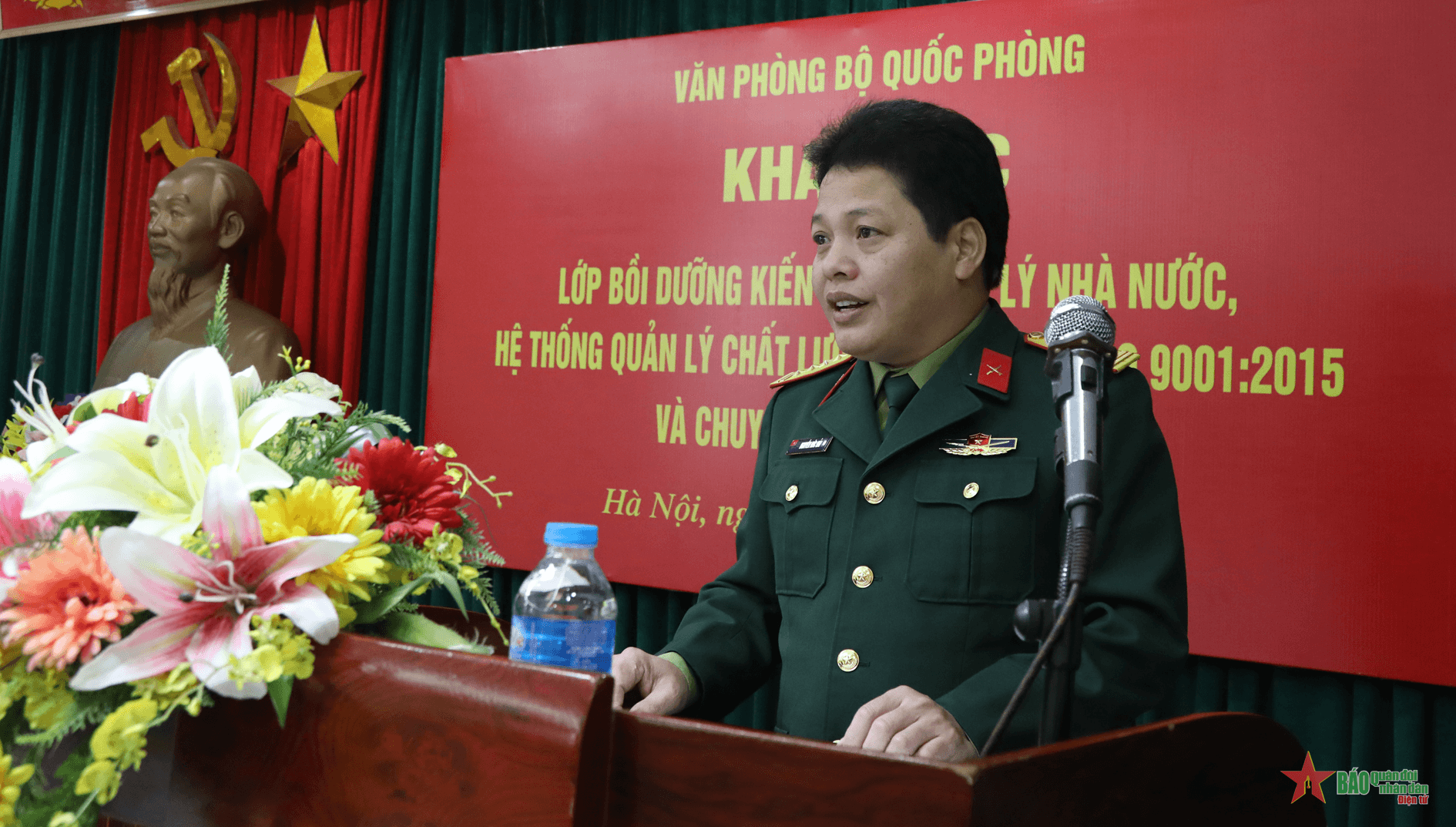 Văn phòng Bộ Quốc phòng khai mạc lớp bồi dưỡng kiến thức quản lý Nhà nước và chuyển đổi số