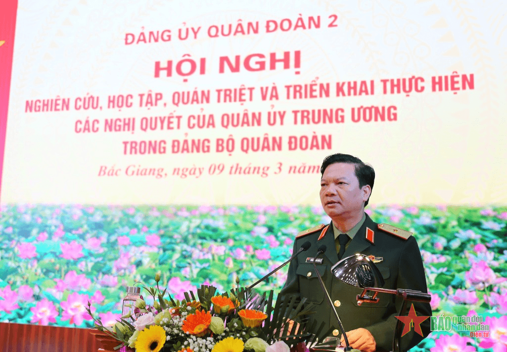 Đảng ủy Quân đoàn 2 quán triệt Nghị quyết Quân ủy Trung ương