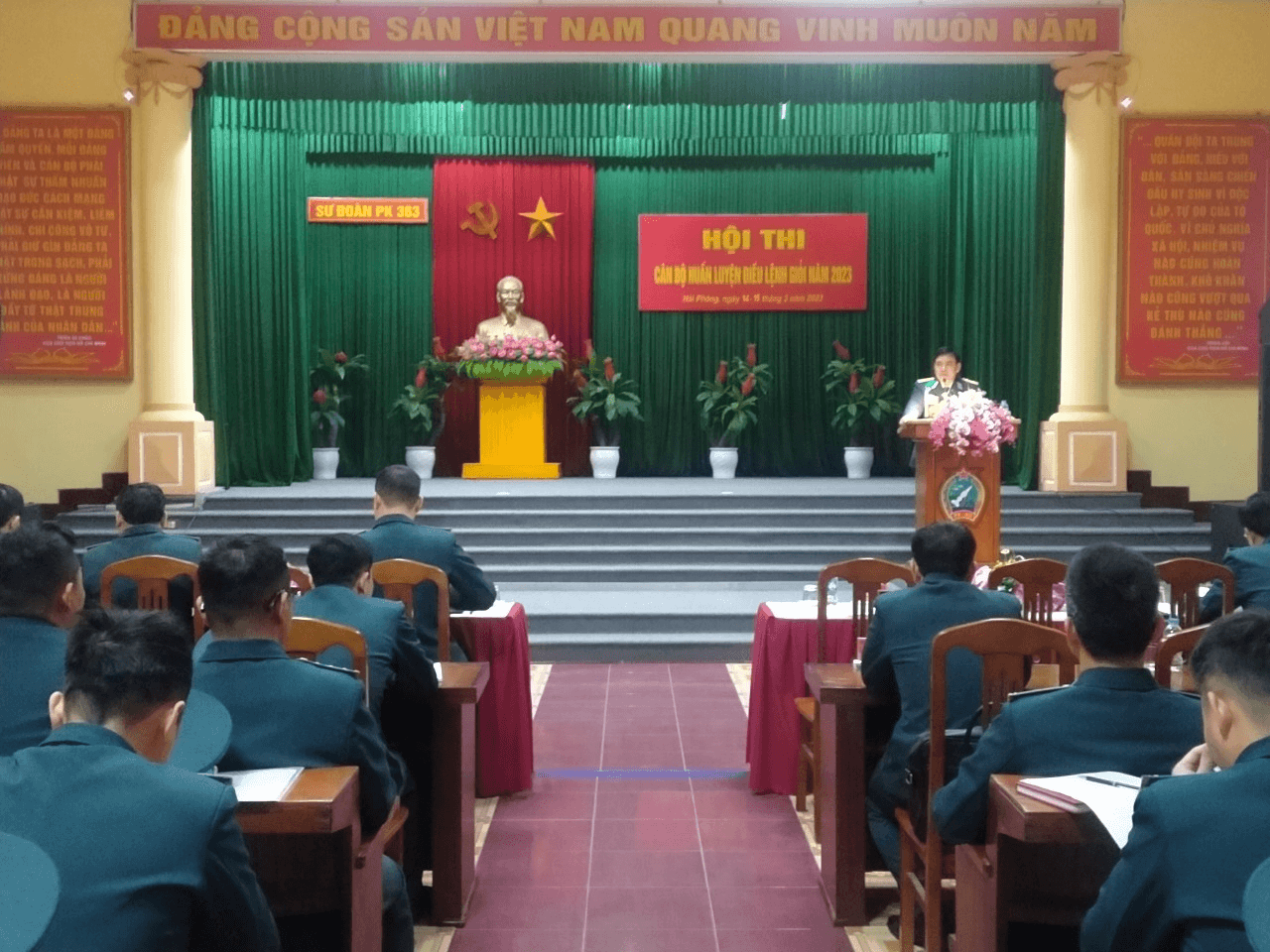 Sư đoàn 363: Khai mạc Hội thi cán bộ huấn luyện điều lệnh giỏi năm 2023