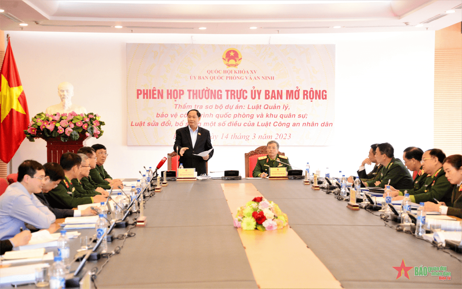 Ủy ban Quốc phòng và An ninh họp thẩm tra sơ bộ dự án Luật quản lý, bảo vệ công trình quốc phòng và khu quân sự