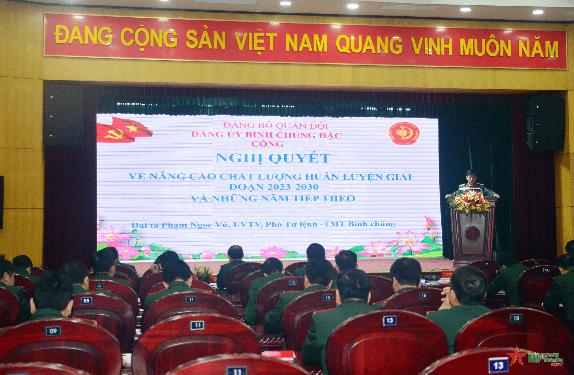 Đảng ủy Binh chủng Đặc công quán triệt các nghị quyết của Quân ủy Trung ương
