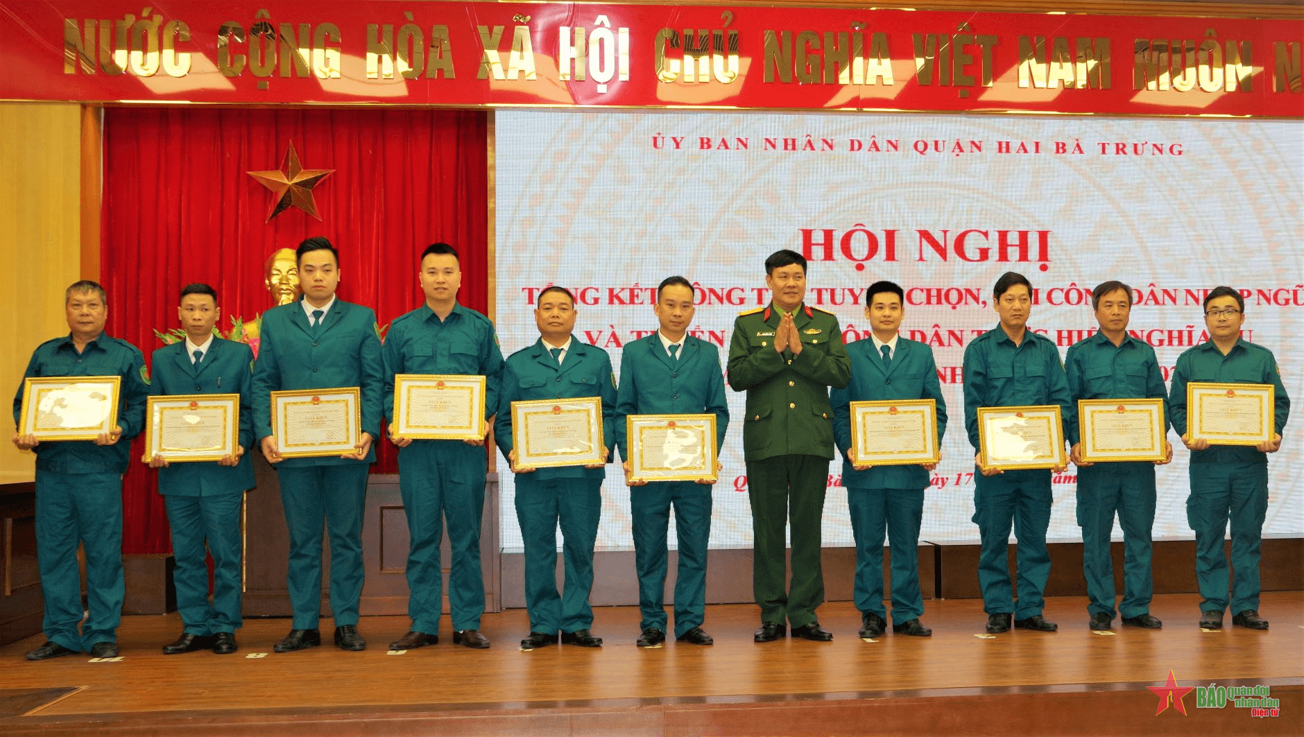 Phấn đấu tiếp tục hoàn thành tốt nhiệm vụ tuyển chọn, gọi công dân nhập ngũ năm 2024