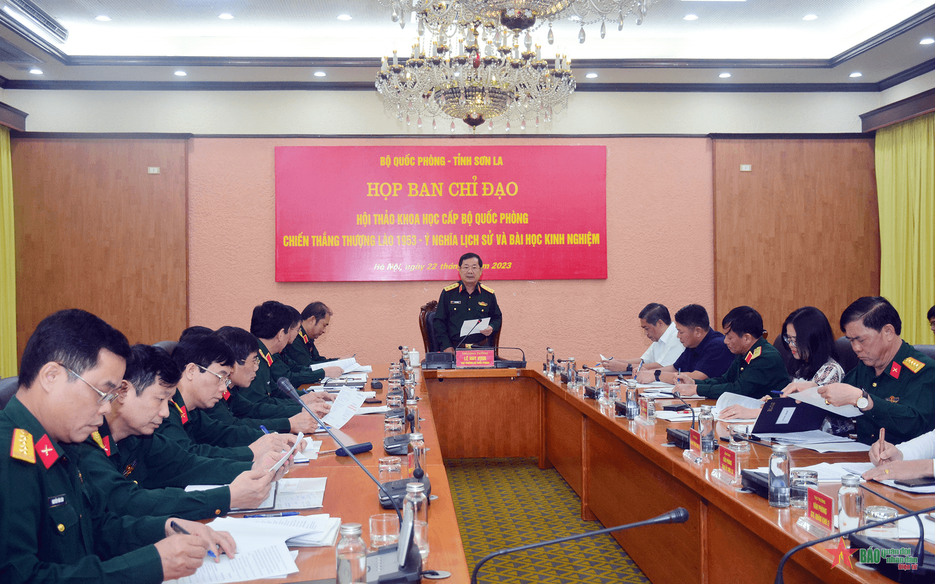 Thượng tướng Lê Huy Vịnh: Chuẩn bị thật tốt cho hội thảo khoa học cấp Bộ Quốc phòng về Chiến thắng Thượng Lào