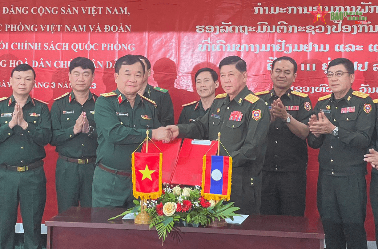 Việt Nam và Lào tiến hành Đối thoại Chính sách Quốc phòng lần thứ 3