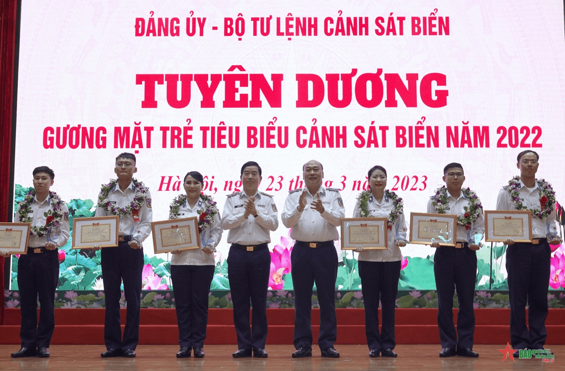 Bộ tư lệnh Cảnh sát biển tổ chức tuyên dương Gương mặt trẻ tiêu biểu năm 2022