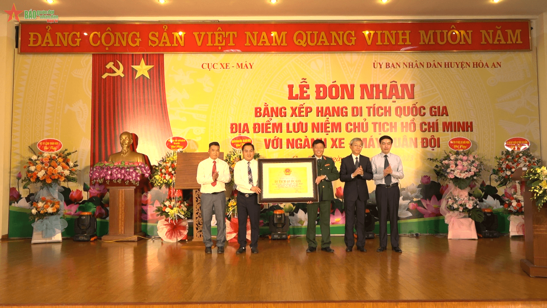 Địa điểm lưu niệm Chủ tịch Hồ Chí Minh với ngành Xe – Máy quân đội được xếp hạng Di tích Quốc gia