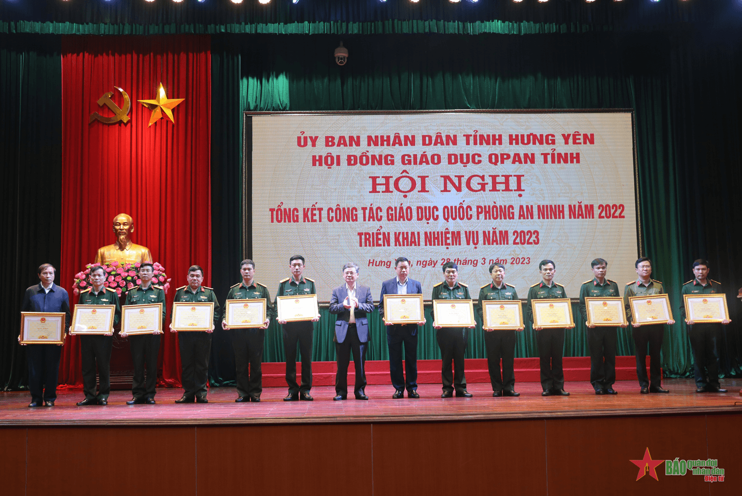 Tỉnh Hưng Yên tổng kết công tác giáo dục quốc phòng và an ninh năm 2022