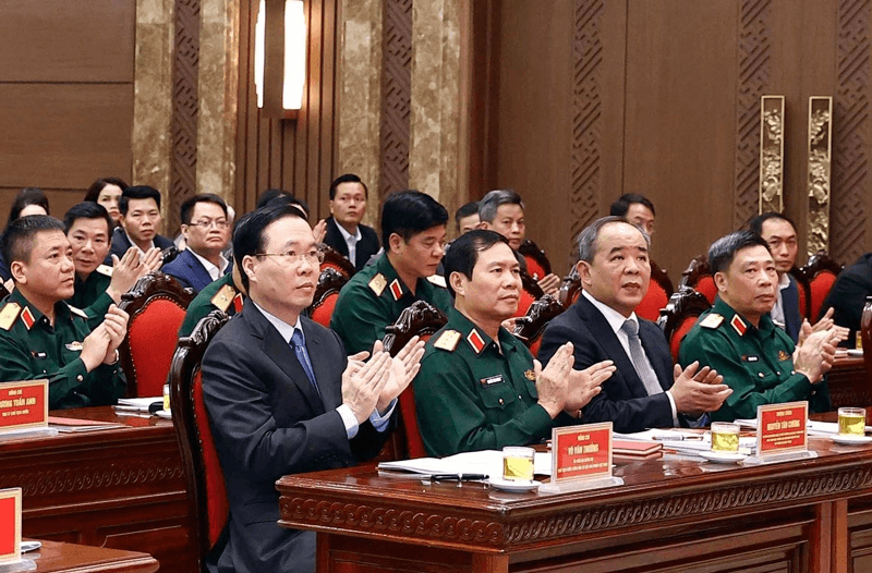 Chủ tịch nước Võ Văn Thưởng dự, chỉ đạo Hội nghị tổng kết 10 năm thực hiện Nghị quyết Trung ương 8 khóa XI của Thành ủy Hà Nội