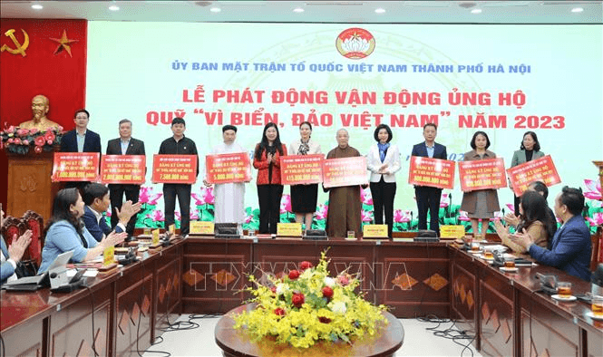 Hà Nội: Hơn 30 tỷ đồng đăng ký ủng hộ Quỹ "Vì biển, đảo Việt Nam"