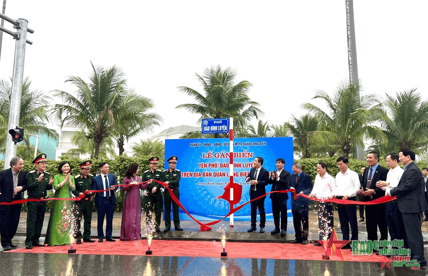 Thượng tướng Đào Đình Luyện được đặt tên phố trên địa bàn quận Long Biên, Hà Nội